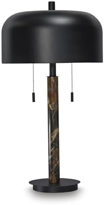 Signature Design by Ashley Alanbert Table Lamp, Industrial Dome Marble by Unknown