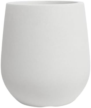 11.8"H Plastic Planters with Drainage Holes and Plug,Chalk Beige by UPPERSTONELIVING