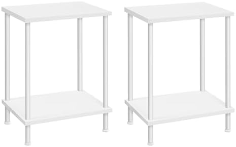 HOOBRO End Tables Set of 2, Small Side Tables, Nightstands for Small Spaces by HOOBRO