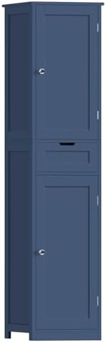 Iwell 66.9" Tall Bathroom Storage Cabinet with 2 Doors & 1 Drawer by IWELL