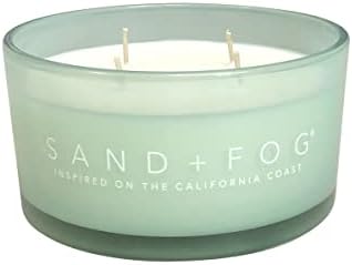 Sand + Fog Scented Candle - Eucalyptus Spa - Additional Scents and Sizes – 100% Cotton Lead-Free Wick - Luxury Air Freshening Jar Candles - Perfect Home Décor for Your Cocktail Table – 23 oz - Image 2
