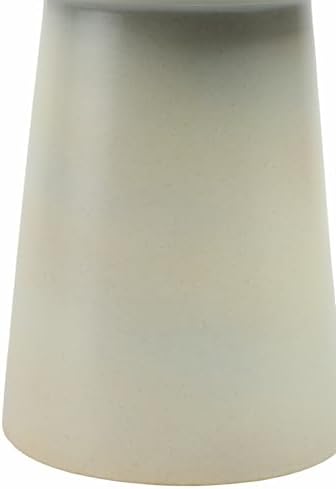 Pedestal Vase for Home Decor - Ceramic Earthenware for Bathroom, Bedroom, Kitchen, and Living Room Centerpiece - Flower Pot Accent Display for Entryway and Office Hallway Styling - 16", Ivory & Blue - Image 7