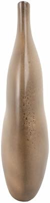 Teardrop Sagres Large Portugal Vase for Home and Bathroom Decor - Ceramic Earthenware for Bedroom, Living Room and Office - Casual Natural Flower Pot for Kitchen Counter Centerpiece - 21", Brown - Image 6