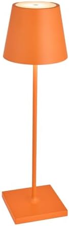 Zafferano, Poldina Pro, Rechargeable Cordless Lamp, Orange by ZafferanoLightingTableware
