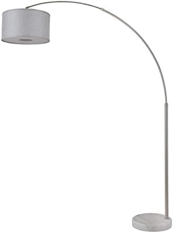 Major-Q Modern Arcing Floor Lamp - Tall Stand Up Arching Drum Shade - Large Contemporary Floor Lamp for Dining Rooms and Bedrooms - Corner Lamp for Office Lighting and Home Decor by Major-Q