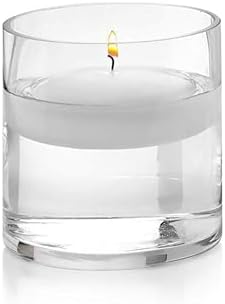 WGVI Thick Quality Weighted Clear Right Cylinder Glass Vases, 4" W x 4" H, Equilateral Cylinder, Votive Candle Holders, Terrarium Planter, Storage Container Pen Brush Holder, 1 Piece - Image 4
