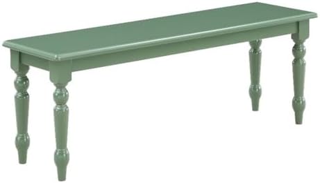 Boraam Windsor Backless Dining Bench - Equistian Green by Boraam