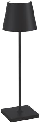 Zafferano, Poldina Pro, Rechargeable Cordless Lamp, Black by ZafferanoLightingTableware