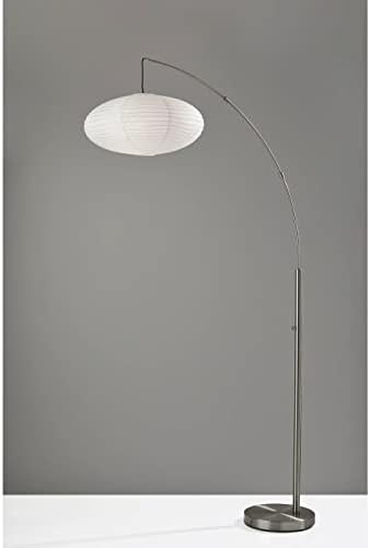 Adesso 5024-22 Corinne Arc Lamp, 80 in, 1 X 100W, Brushed Steel, 1 Floor Lamp - Image 4