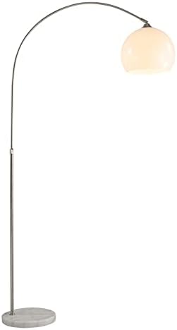 Mid Century Modern White Arc Floor Lamp for Living Room and Bedroom - Image 7