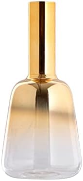 GRFIT Decorative Vase Simple Modern Gradient Glass Vase Vase Home Office Desktop Restaurant Center Decoration Vase Gift Pink/Gold Ceramic Vase Glass Vase Hydroponic Flower Vase (Size : B) by Unknown