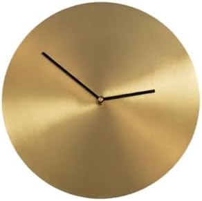 Scandinavian Minimalist Solid Copper Wall Clock - Modern Silent Non-Ticking Luxury Gold Clock for Living Room, Creative Home Decor Quartz Clock (Without Markings)，Wall Art Decor by WUrnschmidt