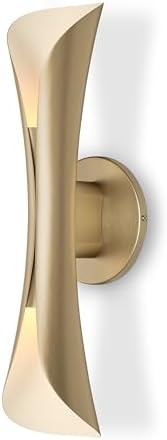 Tubicen Wall Sconce, Modern Dimmable Hardwired Wall Light, Gold, 15.7 Inch by TubicenLighting