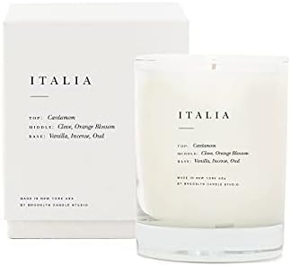 Brooklyn Candle Studio Italia Classic 2 Wick Candle - Luxury Scented Candle, Vanilla, Incense & Orange Blossom, Vegan Soy Wax, Hand Poured, 70 Hour Burn Time - 13oz - Image 2