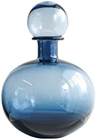 GRFIT Decorative Vase Glass Vase with Lid Modern Home Restaurant Coffee Table Office Desktop Decoration Vase Transparent Vase Ceramic Vase Glass Vase Hydroponic Flower Vase (Color : Brass) by Unknown