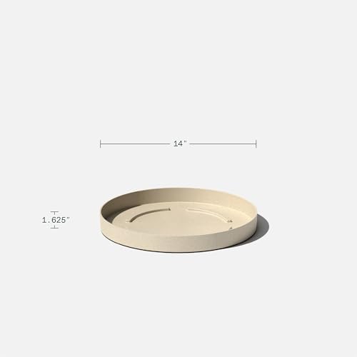 Veradek Mason Series Lima Planter & Drip Tray - Large Round Outdoor Planter - Image 2