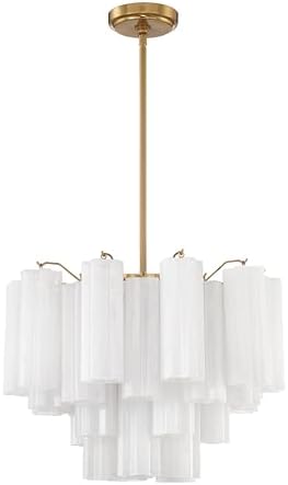 Crystorama Addis 6 Light Aged Brass Chandelier by CrystoramaLighting