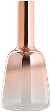 GRFIT Decorative Vase Simple Modern Gradient Glass Vase Vase Home Office Desktop Restaurant Center Decoration Vase Gift Pink/Gold Ceramic Vase Glass Vase Hydroponic Flower Vase (Size : 1) by Unknown