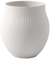 Villeroy & Boch Collier Blanc Large Vase : Perle, 6.5 in, Premium Porcelain, White by Unknown