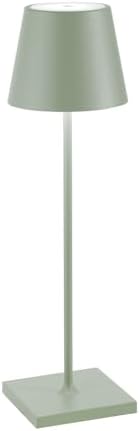 Zafferano, Poldina Pro, Rechargeable Cordless Lamp, Sage Green by ZafferanoLightingTableware