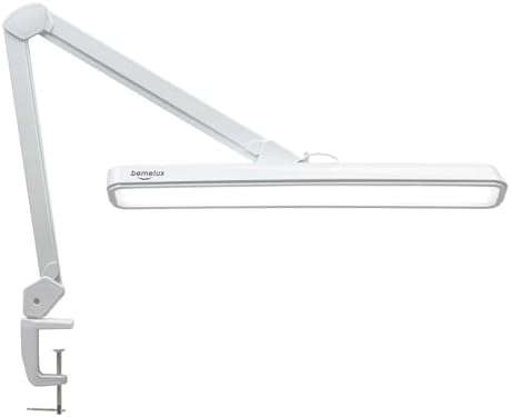 LED Architect Desk Lamp with Clamp, 30W 2500LM, White 30CCT by bemelux