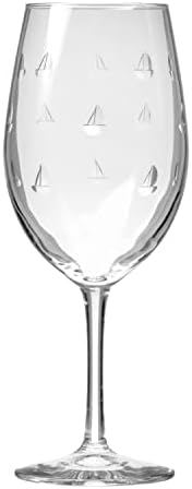 Rolf Glass Sailing All Purpose Wine Glass 18 Ounce | Set of 4 Large Wine Glasses | Lead-Free Glass | Engraved Large Wine Glasses | Proudly Made in the USA - Image 2