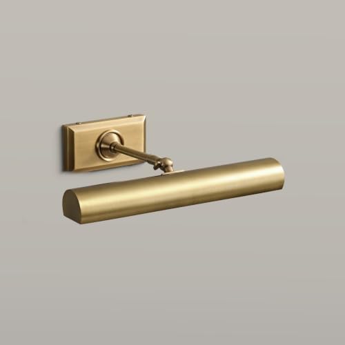 12 inch Brass Picture Light Hardwired Picture Lights for Wall by Unknown