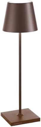 Zafferano, Poldina Pro, Rechargeable Cordless Lamp, Rust by ZafferanoLightingTableware