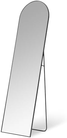 Amazon Basics Full Length Floor Mirror, 59" x 16" x 0.55", Black by AmazonBasics