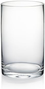 WGVI Quality Thick Clear Cylinder Glass Vase, 3" W x 5" H, Floral Container, Glass Candle Holder, Flower Vases, Wedding Centerpiece, Planter Terrarium, Table Top Home Décor Accent, 6 Pieces - Image 2