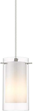 AKEZON Brushed Nickel Pendant Light Kitchen Island, Adjustable Height by AKEZON
