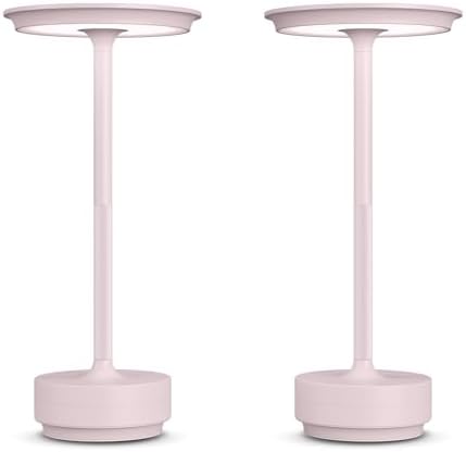2 Pack Cordless Table Lamps Rechargeable, 5000mAh LED Table Light by FDIDC