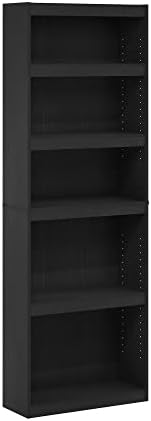 Furinno Jaya Enhanced Home 5-Tier Shelf Bookcase, Blackwood - Image 6