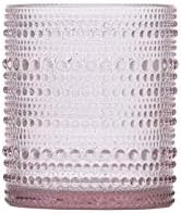 Fortessa Jupiter Beaded Hobnail Glass, 10 Ounce Double Old Fashioned (Set of 6), Pink - Image 4