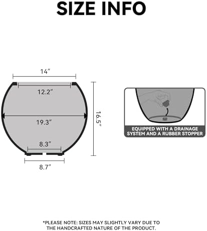 Kante Accent Round Sphere Black Concrete Planter 19.3" Dia, Outdoor - Image 2