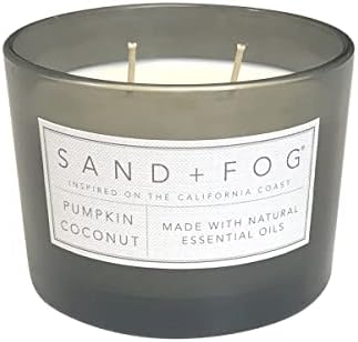 Sand + Fog Scented Candle - Pumpkin Coconut – Additional Scents and Sizes – 100% Cotton Lead-Free Wick - Luxury Air Freshening Jar Candles - Perfect Home Decor – 12oz - Image 2