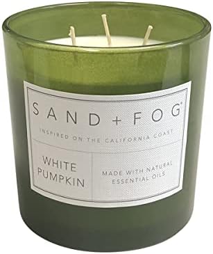 Sand + Fog Scented Candles - White Pumpkin - Additional Scents and Sizes - 3 Wicks 100% Cotton Lead-Free - Luxury Air Freshening Jar Candles - Perfect Home Decor - 21 oz - Image 2