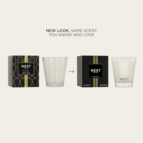 NEST New York Scented Classic Candle, Grapefruit - 8.1 oz - Up to 60-Hour Burn Time - Reusable Glass Vessel - Image 2