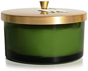 Thymes Frasier Fir Scented Candles for Home Decor – Green Heritage Holiday Candle – Notes of Siberian Fir Needles, Cedarwood & Sandalwood – Luxury Home Fragrance Gifts for Women & Men (4-Wick, 21 oz) by Unknown