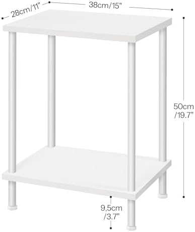 HOOBRO End Tables Set of 2, Small Side Tables, Nightstands for Small Spaces - Image 3
