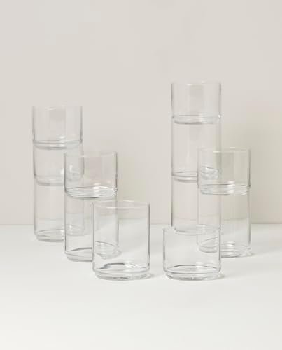 Lenox Tuscany Classics Stackable Glass Tumblers, 12-Piece Set - Image 2