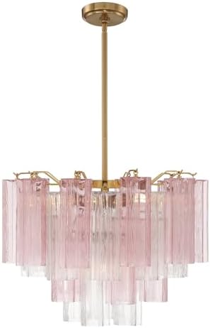 Crystorama Addis 6 Light Aged Brass Chandelier - Image 4