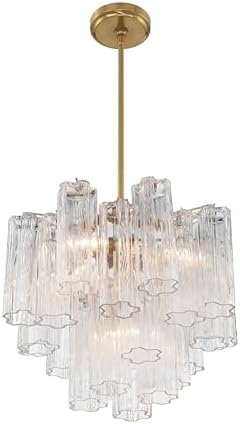 Crystorama Addis 4 Light Aged Brass Chandelier - Image 3