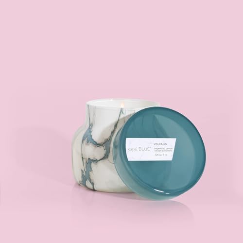 Capri Blue Modern Marble Jar Candles - Luxury Scented Candles for Home - Long Lasting Soy Wax Blend - Scented Home Decor Gifts - Volcano (8 oz) - Image 2