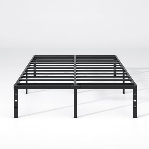 NEW JETO Metal Bed Frame,King Size Bed Frame with Storage Space,14 Inch - Image 4