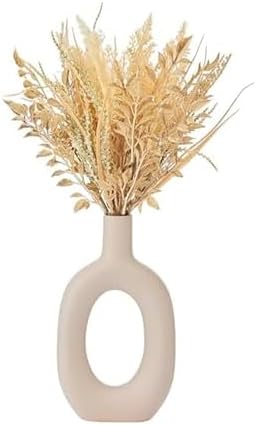Elements Natural Dried Flowers in Circular Ceramic Vase by Elements