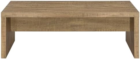 Coaster Home Furnishings Wooden Coffee Table w/Side Panels & Center Brace - Image 4