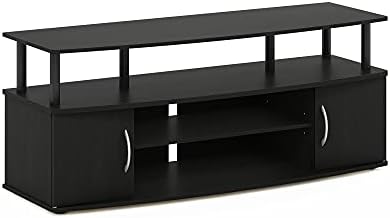 Furinno JAYA Large Entertainment Stand for TV Up to 55 Inch, Blackwood - Image 6