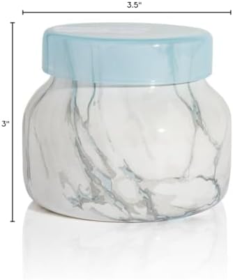 Capri Blue Modern Marble Jar Candles - Luxury Scented Candles for Home - Long Lasting Soy Wax Blend - Scented Home Decor Gifts - Blue Jean (8 oz) - Image 6
