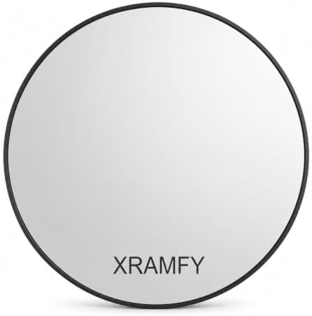 XRAMFY 30 Inch Round Mirror-Black Circle Mirrors for Bathroom, Entryway - Image 2